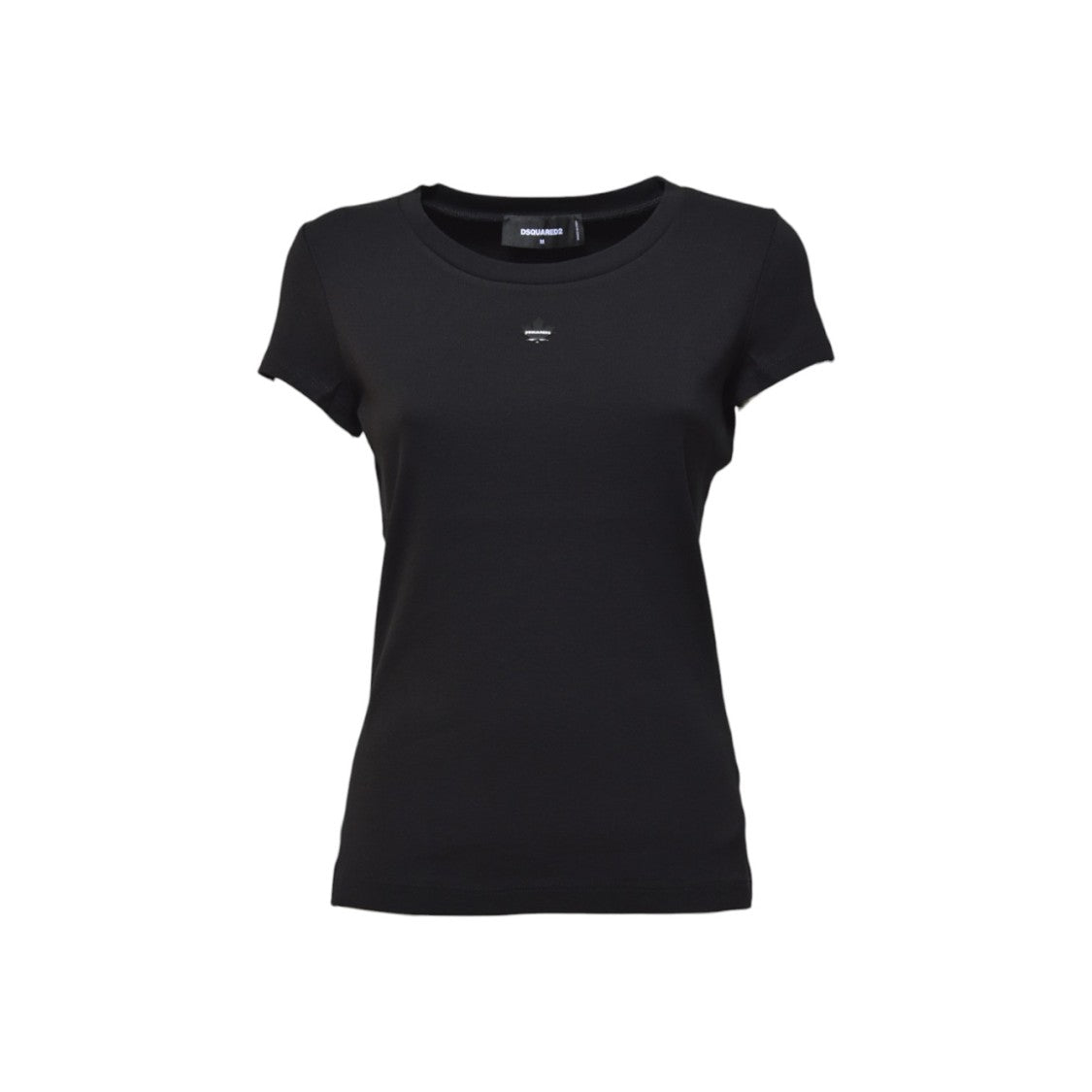 Dsquared2 Maple Leaf Black Cotton T-Shirt