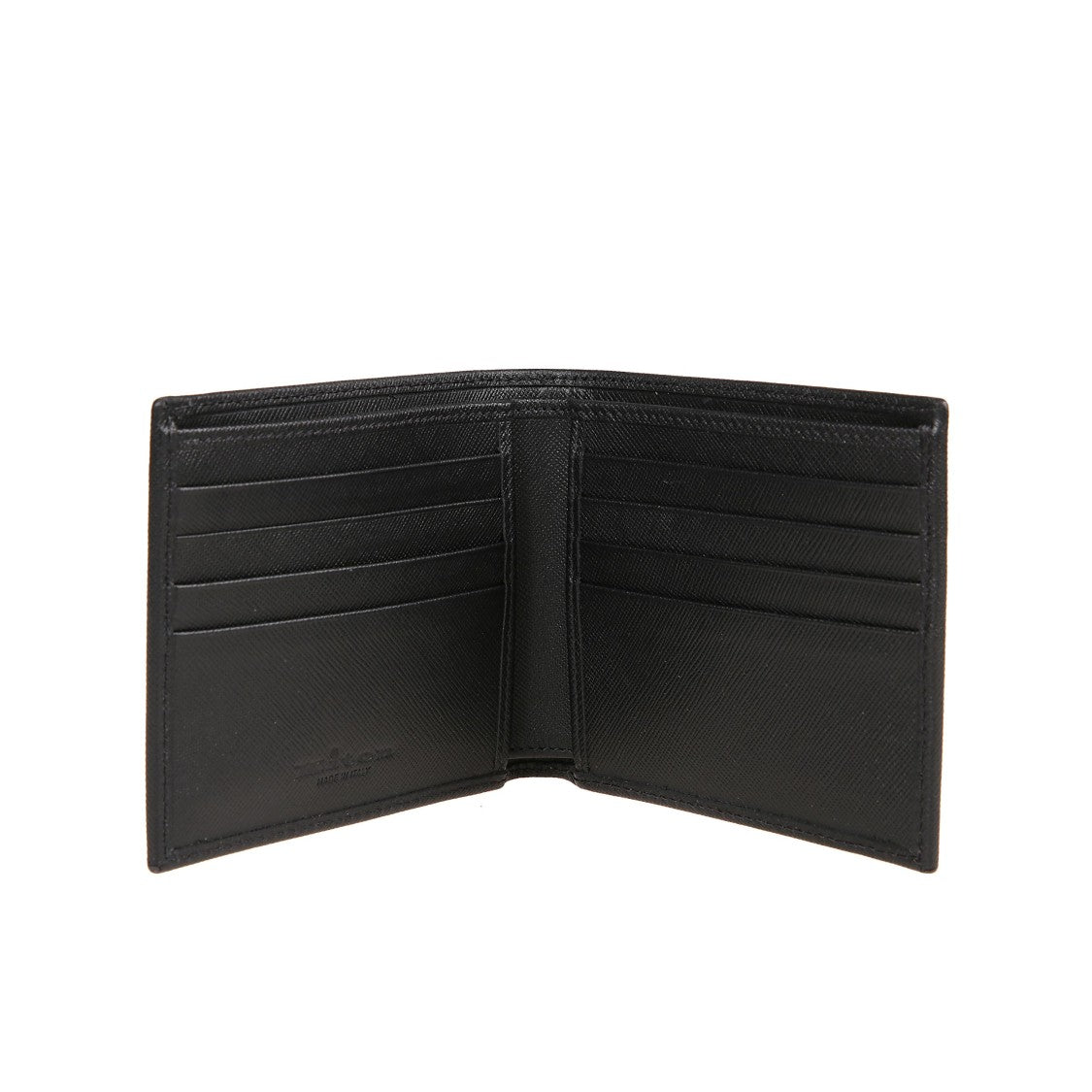 Kiton Leather Wallet With Silver Logo