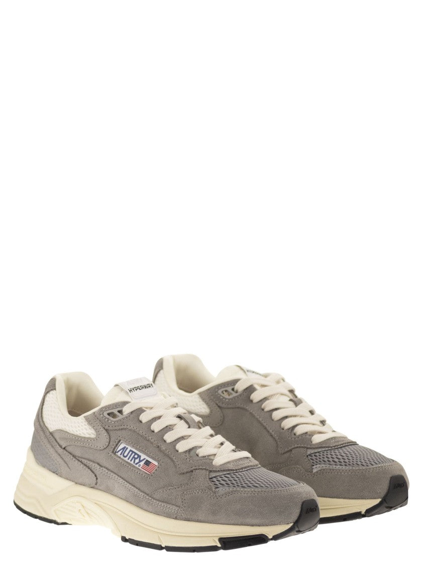 Autry Hyperway - Suede And Mesh Trainers