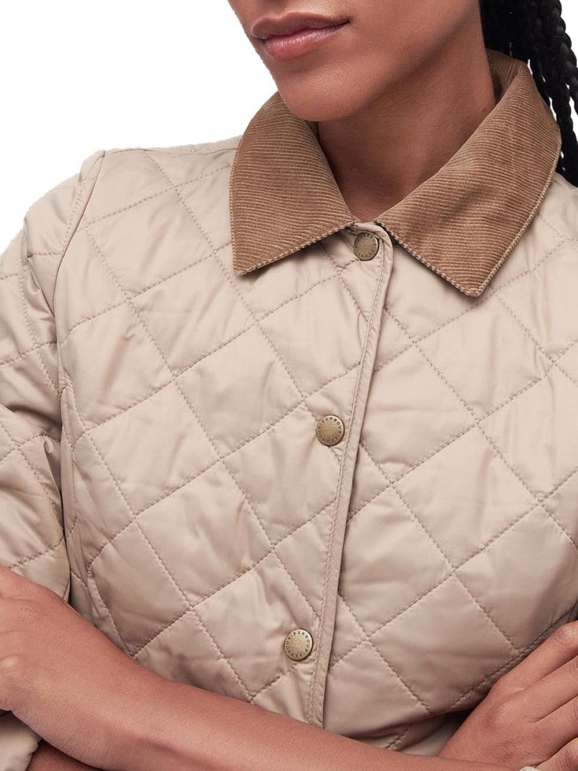 Barbour Deveron Quilt Jacket With Diamond Pattern