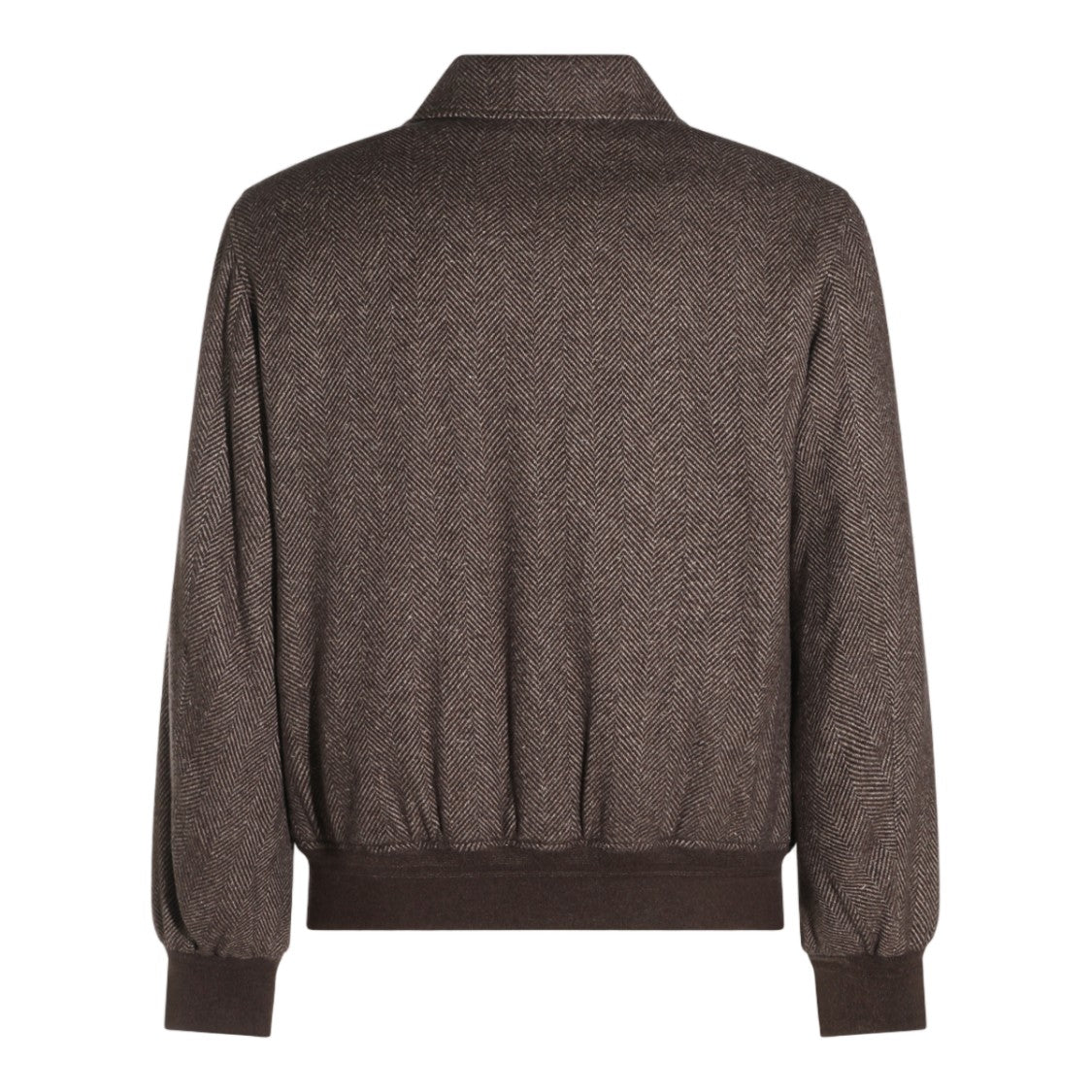 Montecore Brown Herringbone Vintage Collar Jacket