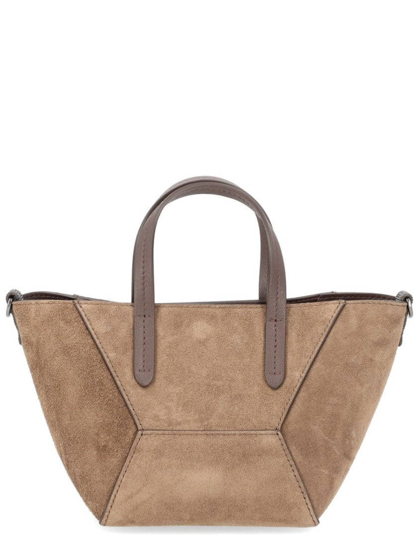 Brunello Cucinelli Bc Duo Structured Leather Mini Bag