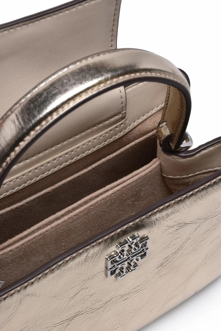 Tory Burch Britten Metallic Tote Bag - Gold