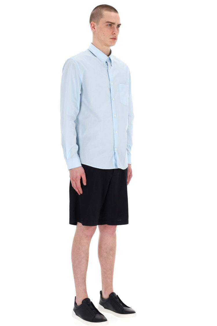 A.P.C. Cotton Button-Down Shirt With Pocket