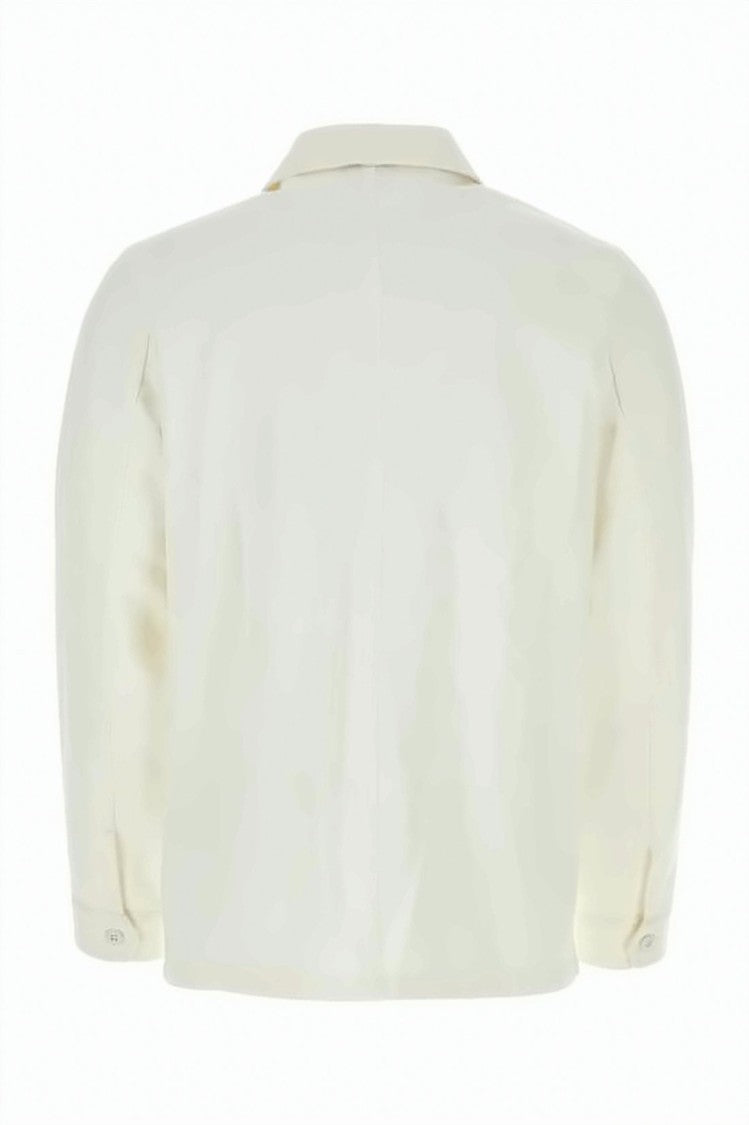 A.P.C. Boxy Minimalist Cotton Jacket With Classic Collar