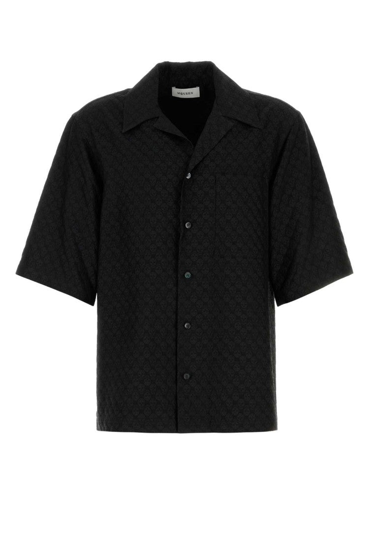 Alexander Mcqueen Black Viscose Blend Shirt