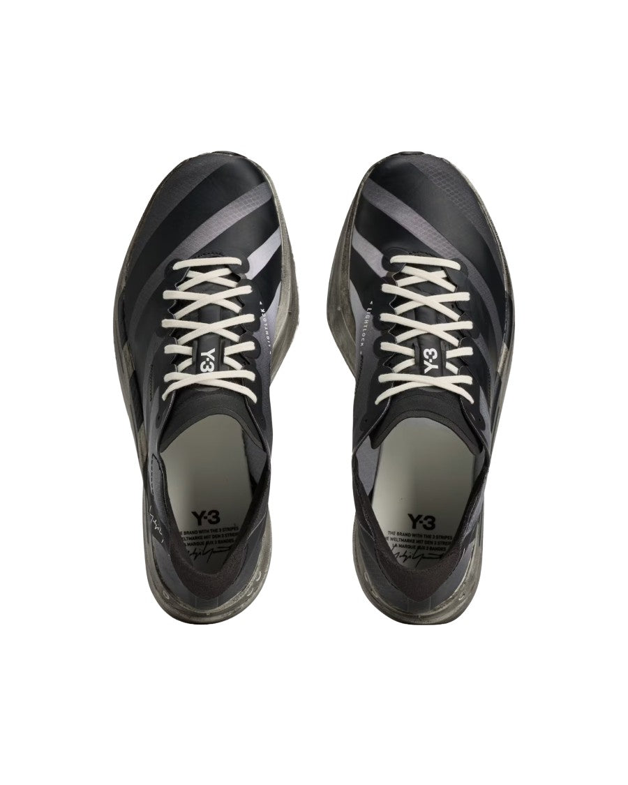 Y-3 Aerodynamic Black Sneakers With Lightweight Structure And Innovative Midsole