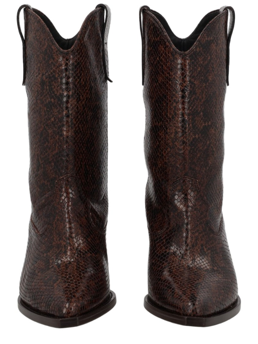 Isabel Marant Dark Brown Calf Leather Pointed Boots