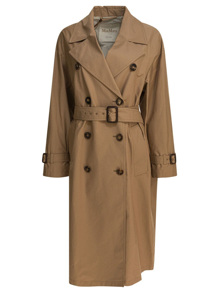Max Mara Belted Brown Water-Resistant Trench Coat