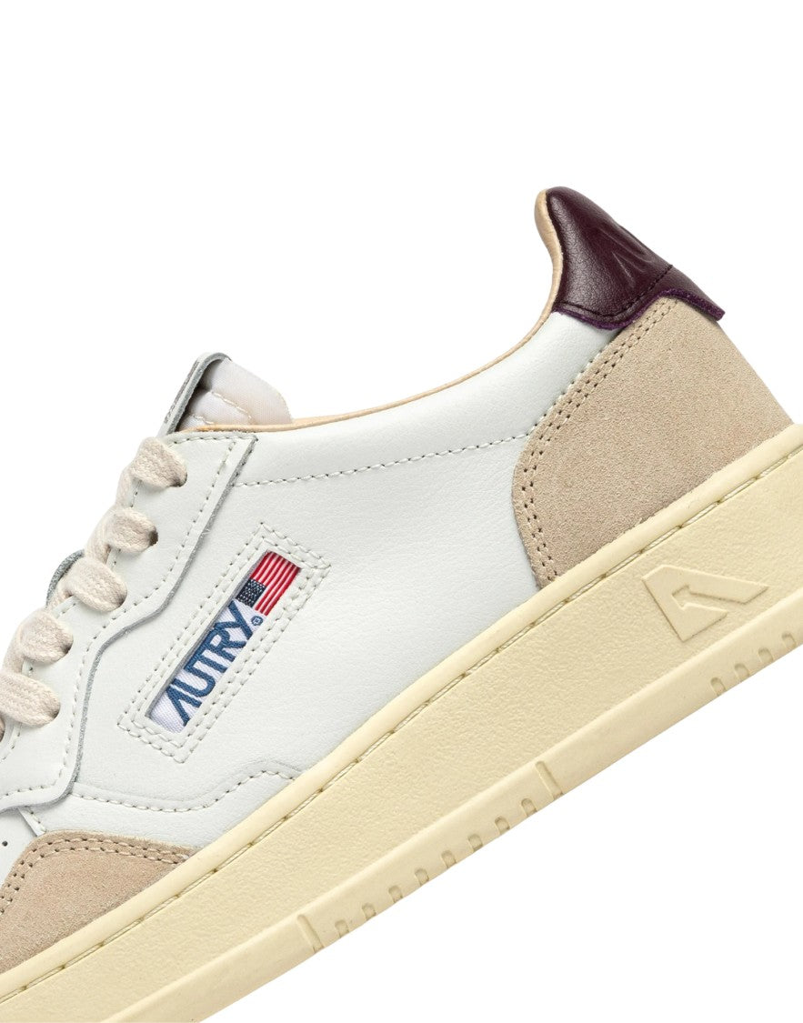 Autry White Leather Suede Medalist Sneakers