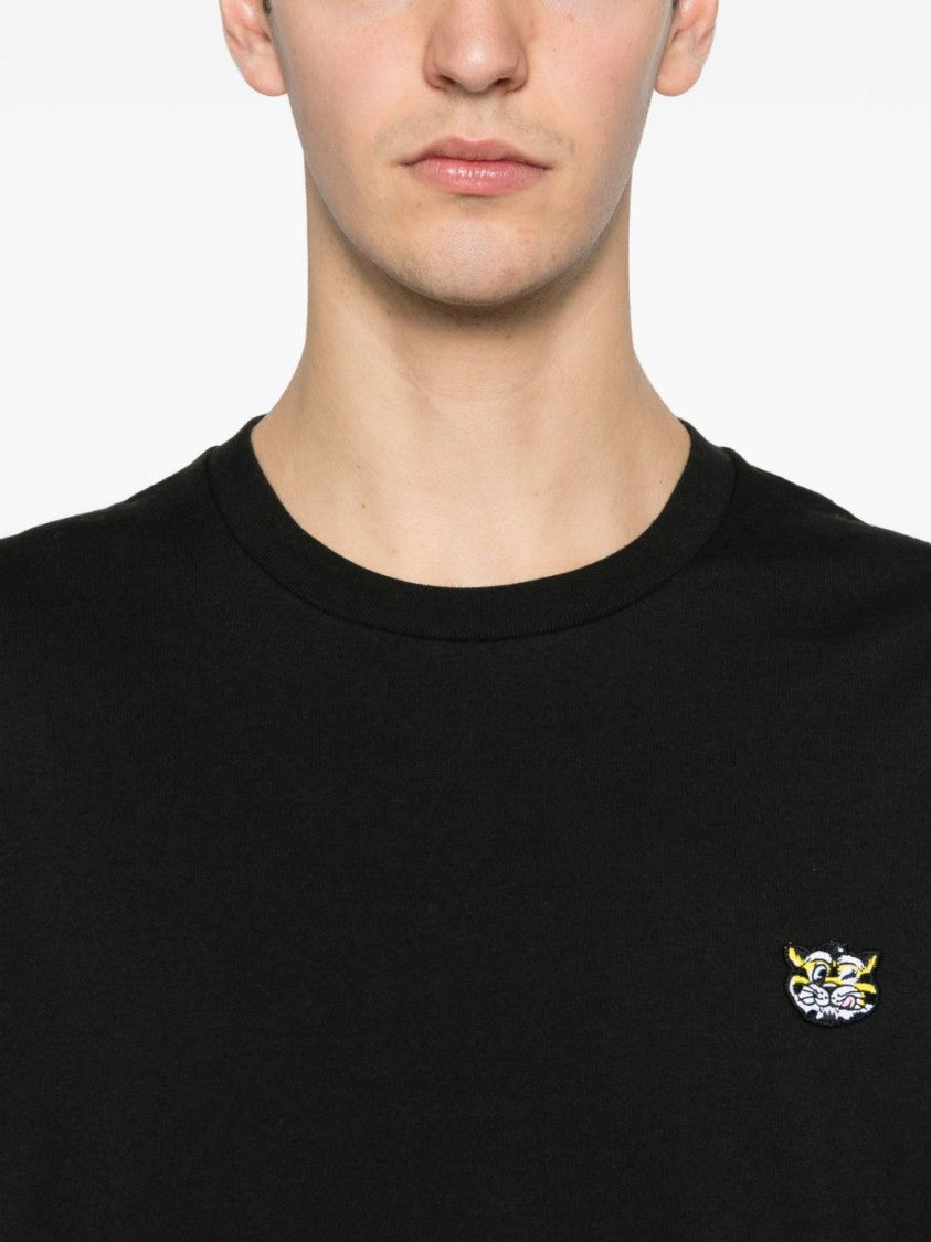 Kenzo Black Wild Tiger Cotton T-Shirt