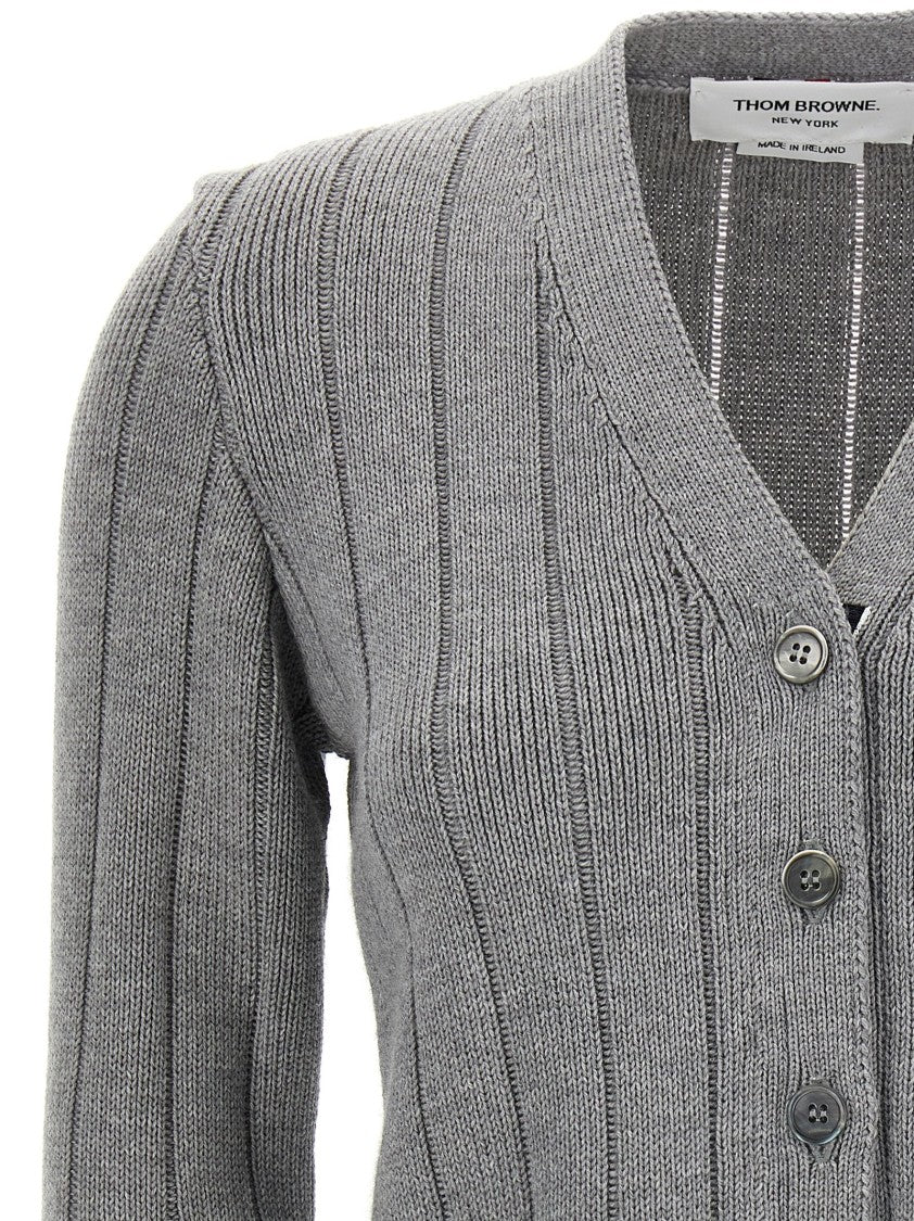 Thom Browne Rwb' Jacquard Cardigan