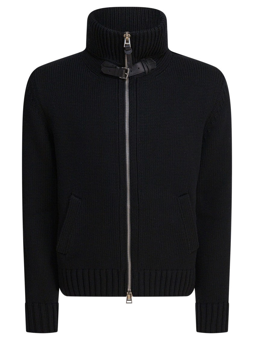 Tom Ford Wool Jacket With Ribbed Collar