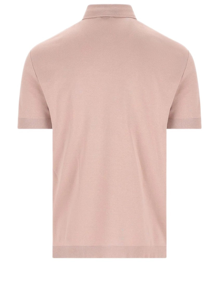 Herno Double-Layer Cotton Piqué Polo With Ribbed Details