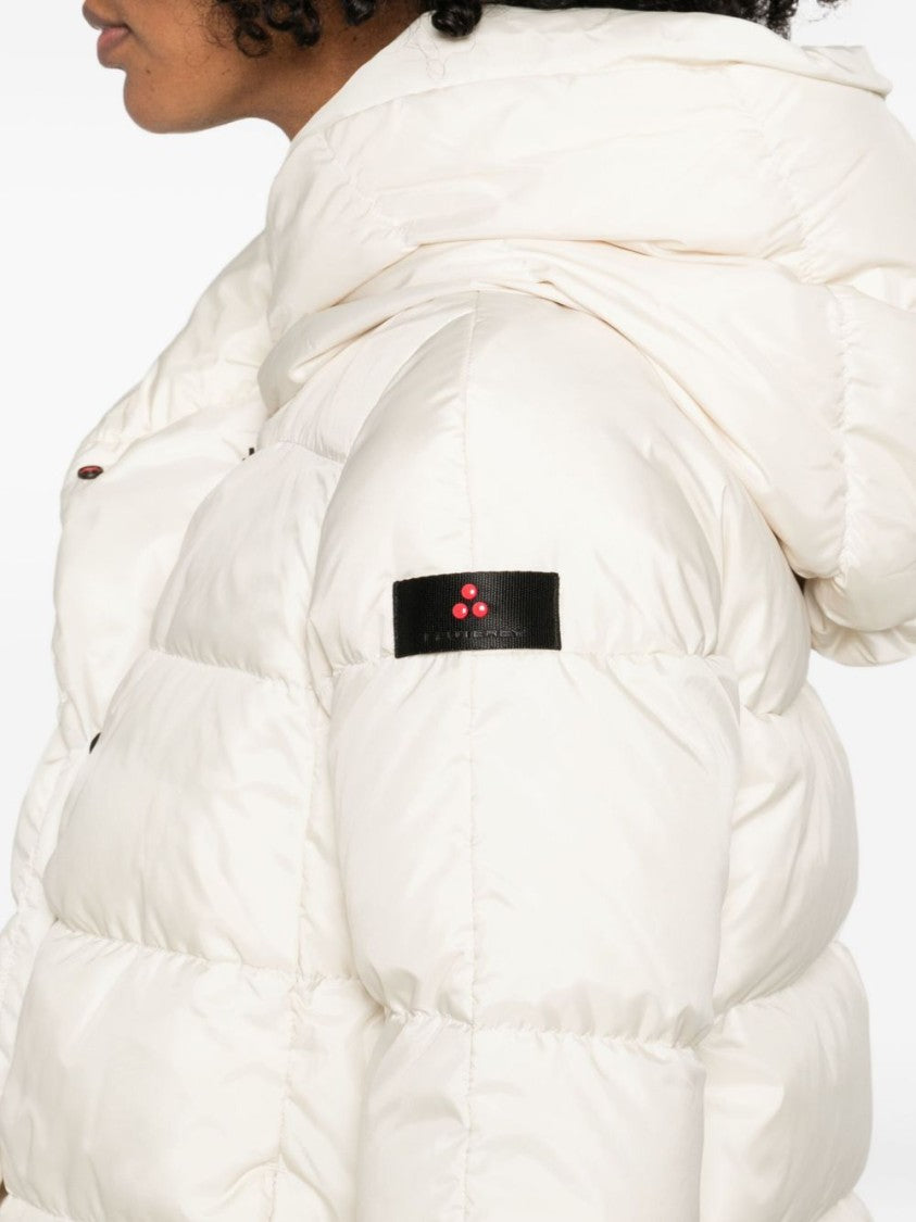 Peuterey White Coat With Tailored Fit