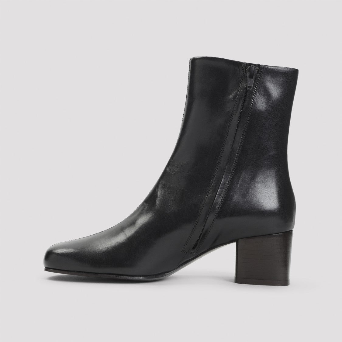 Lemaire Anatomic 55 Black Calf Leather Boots
