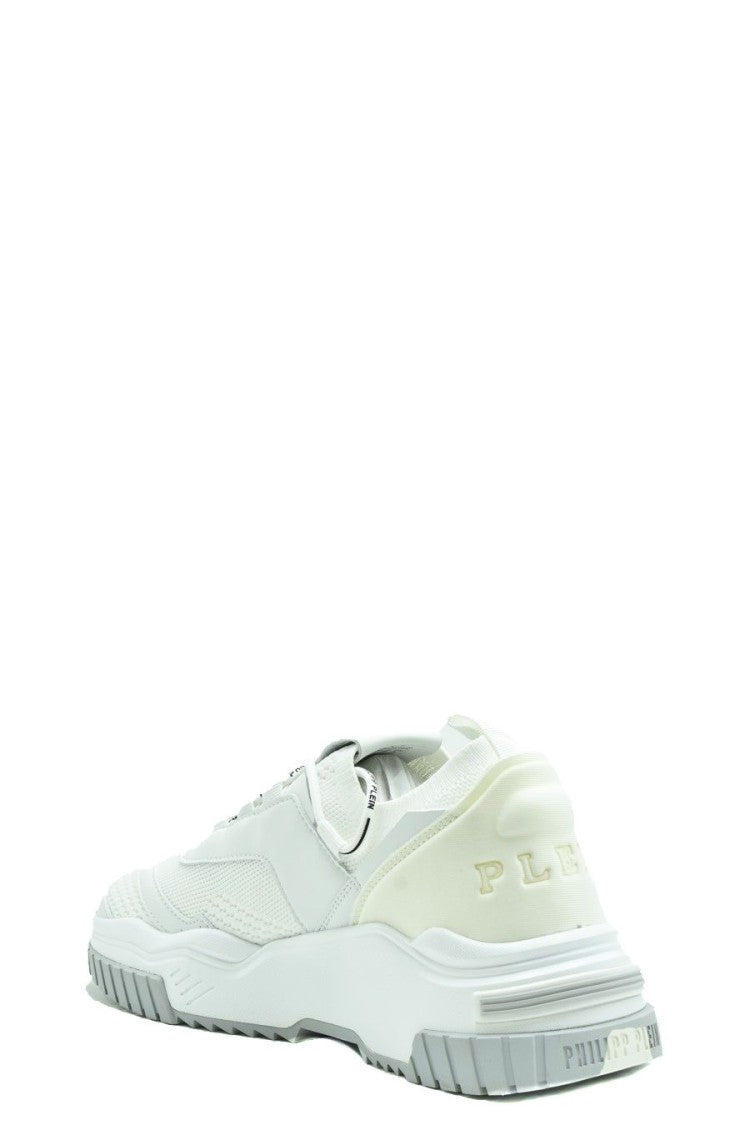Philipp Plein White Lace-Up Sneakers