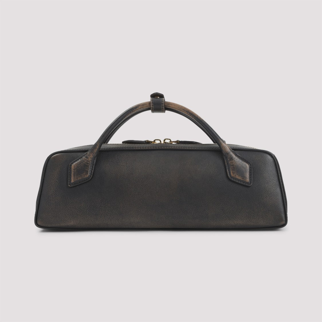 Alaïa Rectangular Black Calf Leather Clutch With Embossed Branding