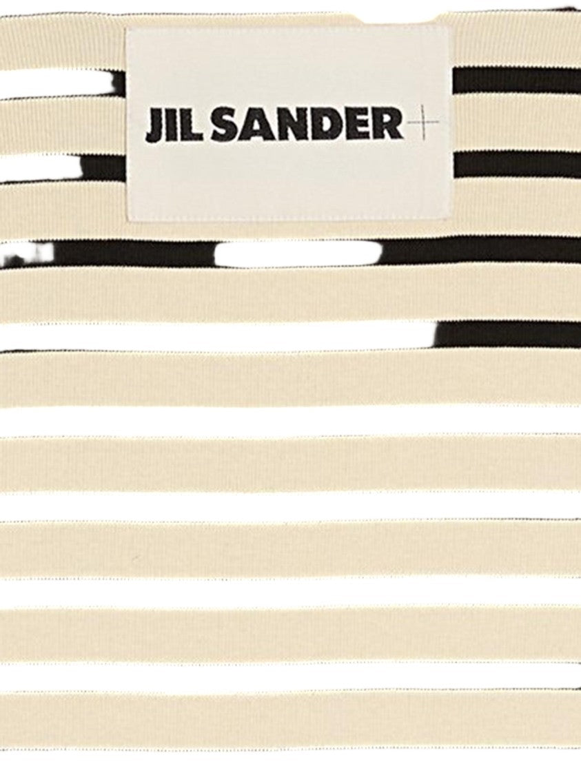 Jil Sander Multicolor Striped Cotton T-Shirt