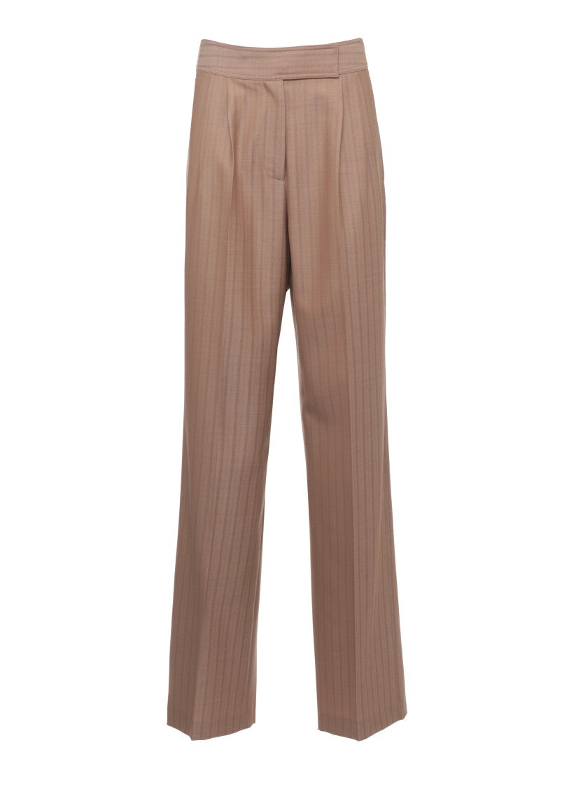 Etro Palazzo Pants With Subtle Striped Pattern