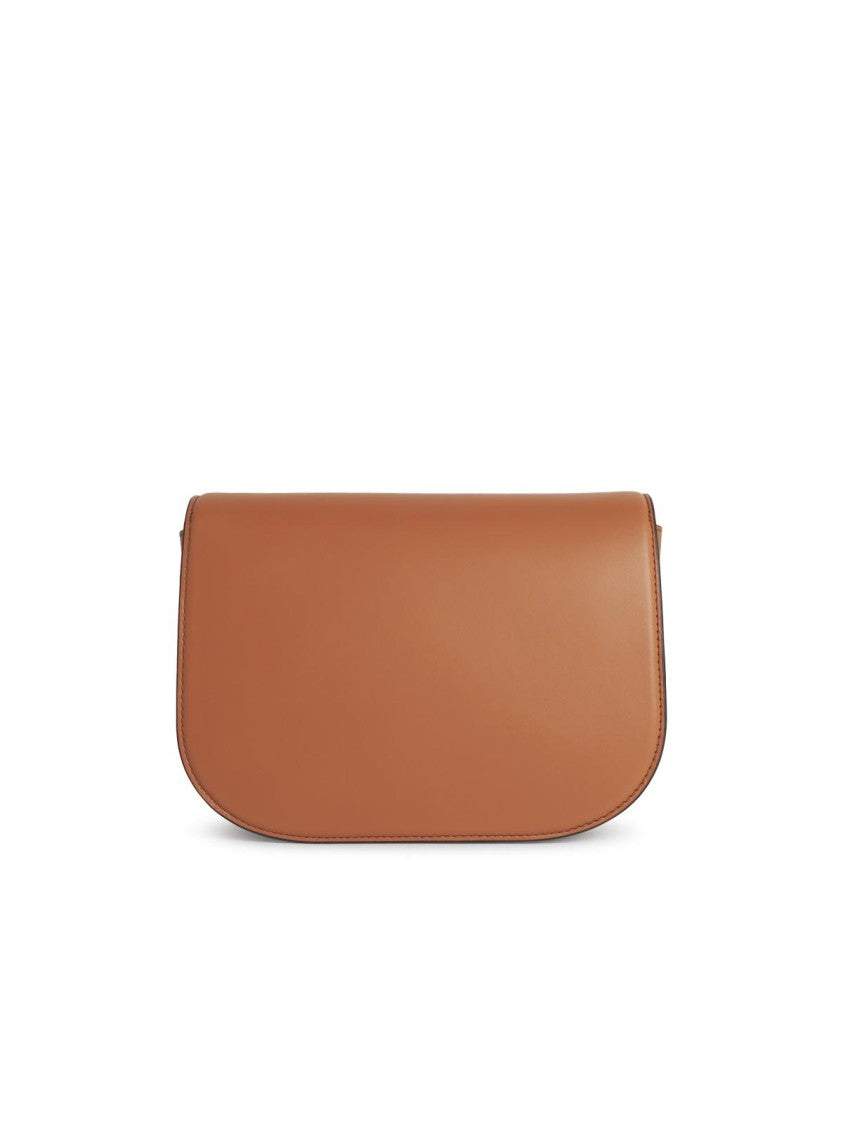 Furla 'Sfera' Small Brown Leather Crossbody Bag