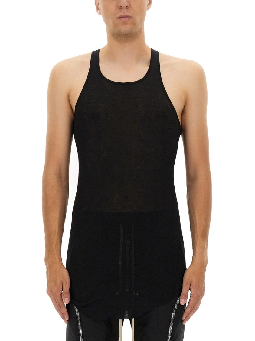 Rick Owens Racerback Cotton Top With Modern Silhouette