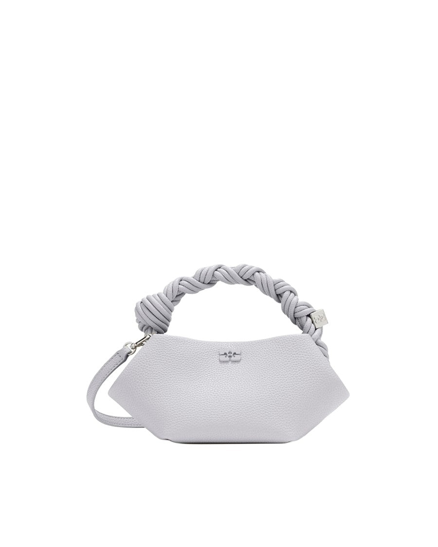 Ganni Twisted Handle Butterfly Metallic Shoulder Bag