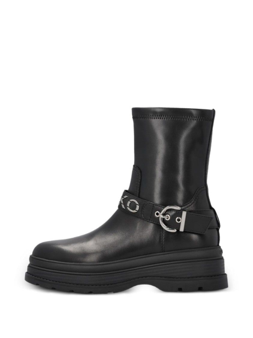 Pinko Black Mid-Calf Chunky Sole Boots