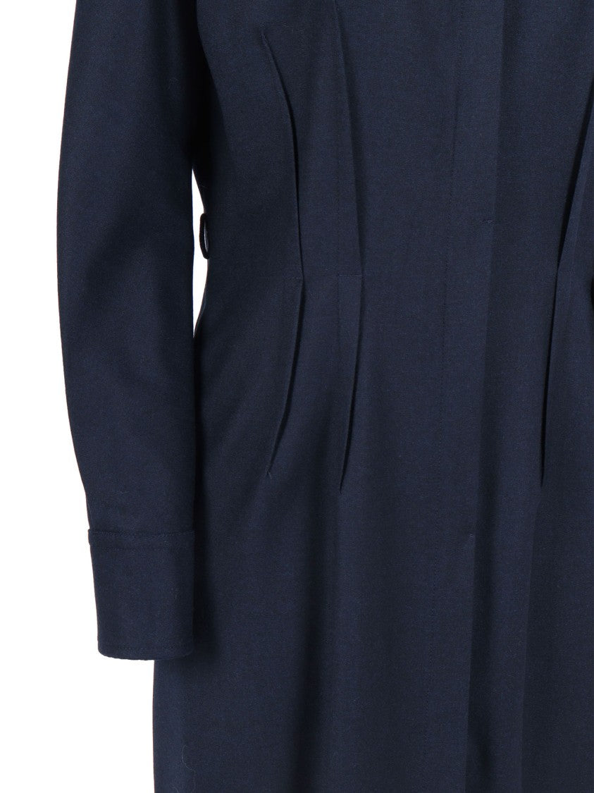 Antonelli Knee-Length Coat Dress With Classic Collar And Tailored Silhouette