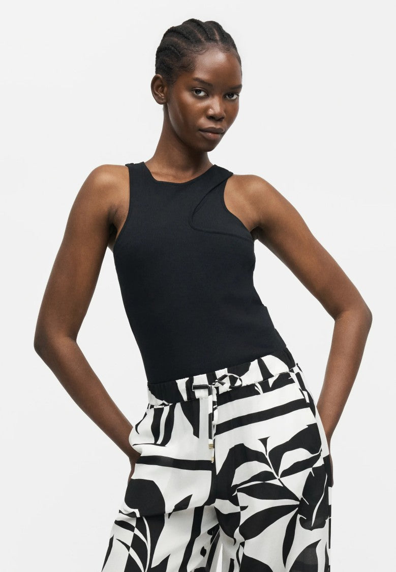 Max Mara Wide-Leg Pants With Abstract Leaf Print