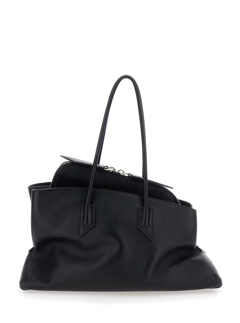 The Attico Passeggiata' Black Medium Shoulder Bag