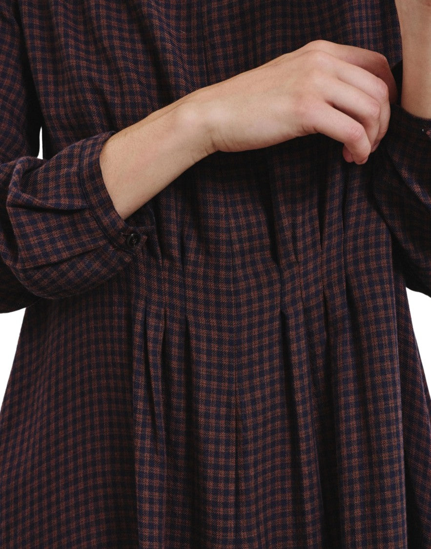 Pomandère Gingham Flannel Maxi Dress