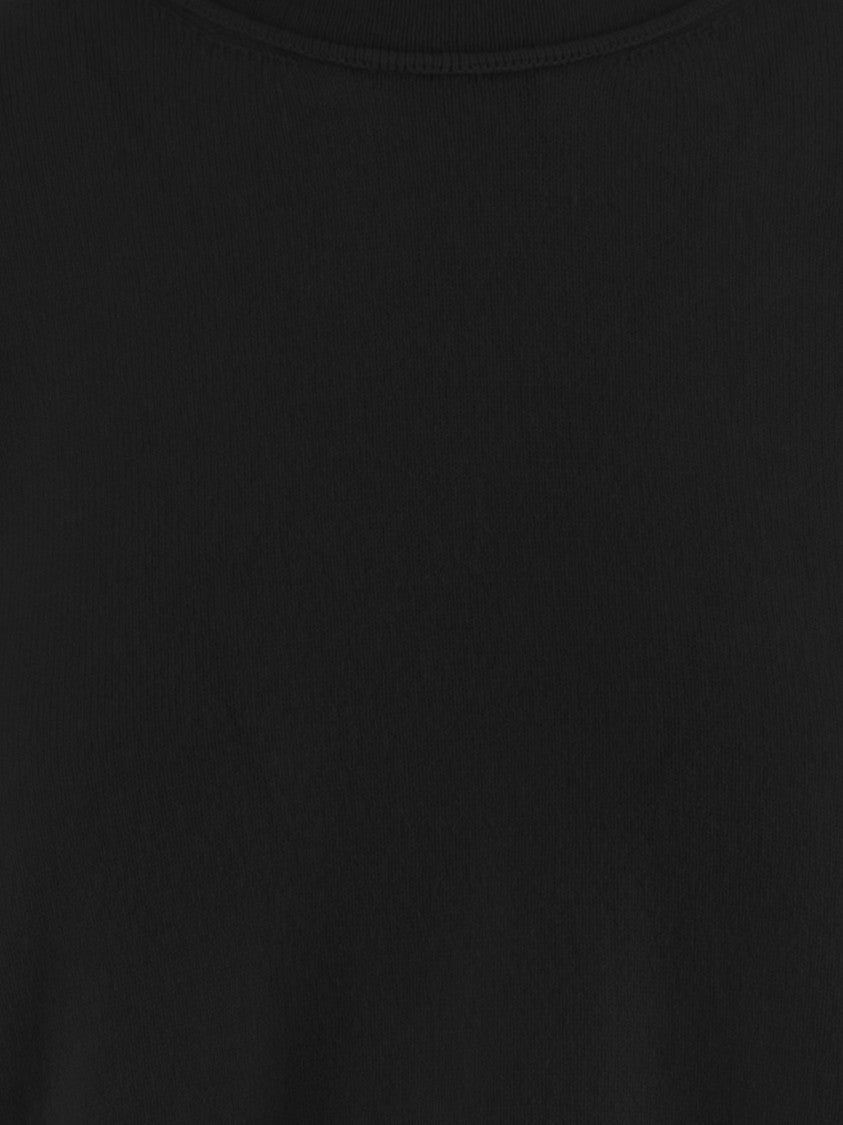 Sa Su Phi Black Cropped Boxy Crewneck Cashmere Sweater