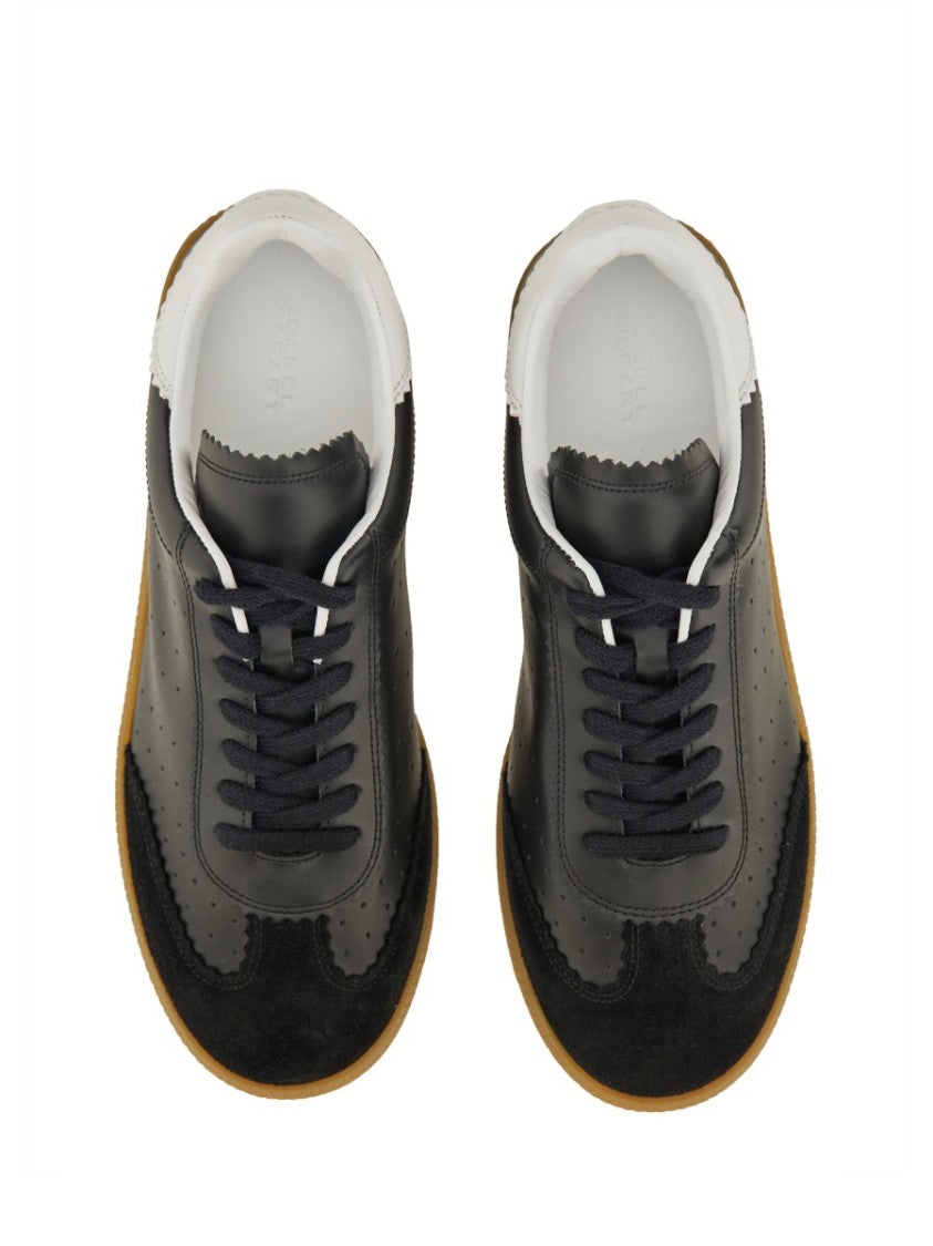 Isabel Marant Bryce Perforated Low-Top Cow Leather Sneakers