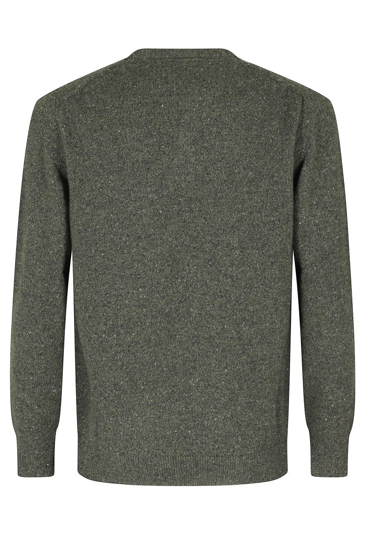 Barbour Dark Seaweed Essential Tisbury Wool-Silk Sweater