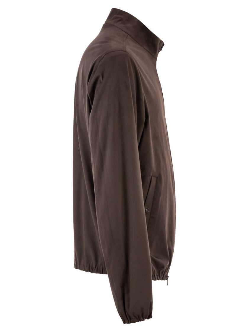 Herno Suede Microfibre Jacket