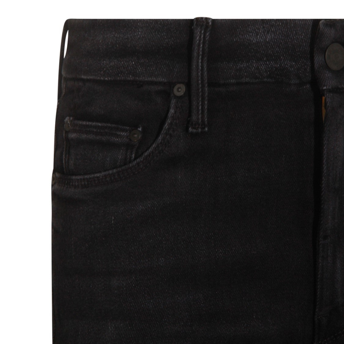 Mother Black Cotton Jeans