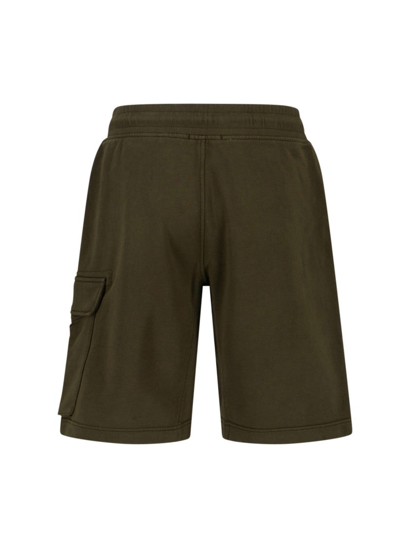 C.P. Company Straight-Leg Green Trousers With Minimalist Design