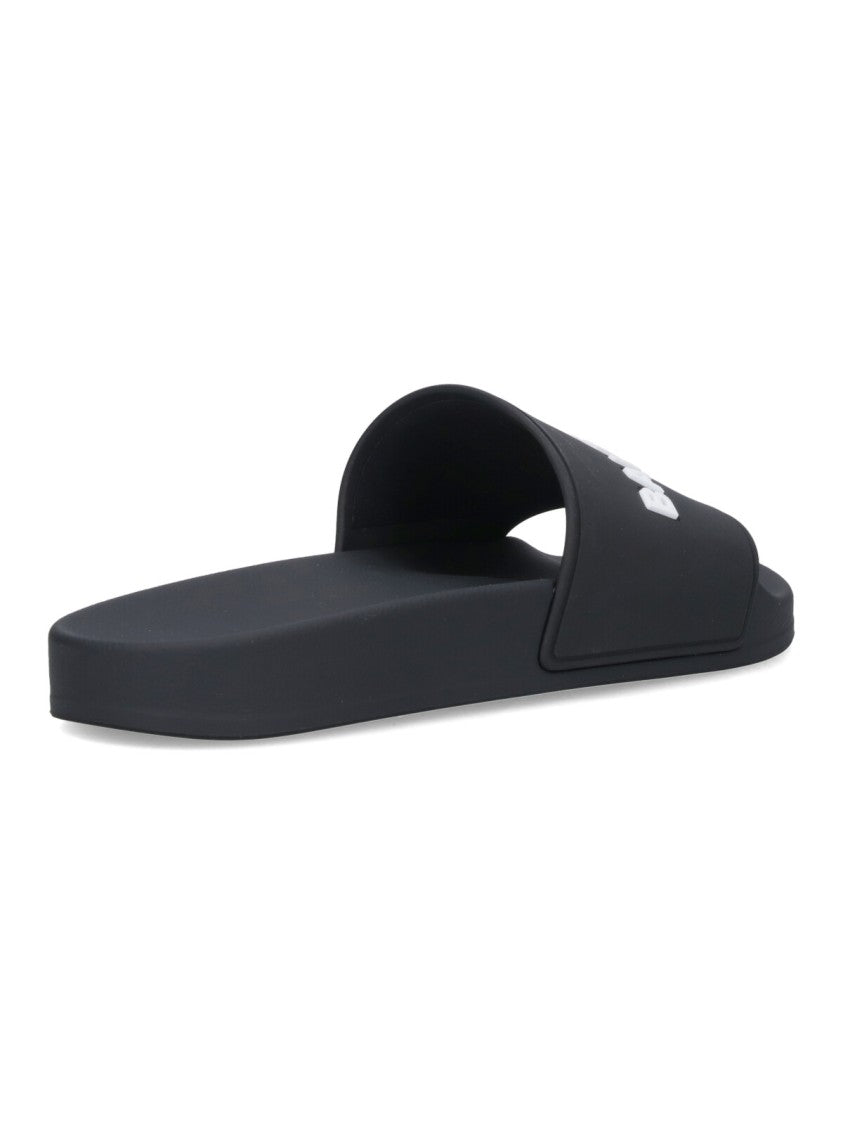 Balenciaga "Pool" Slide Sandals – Black