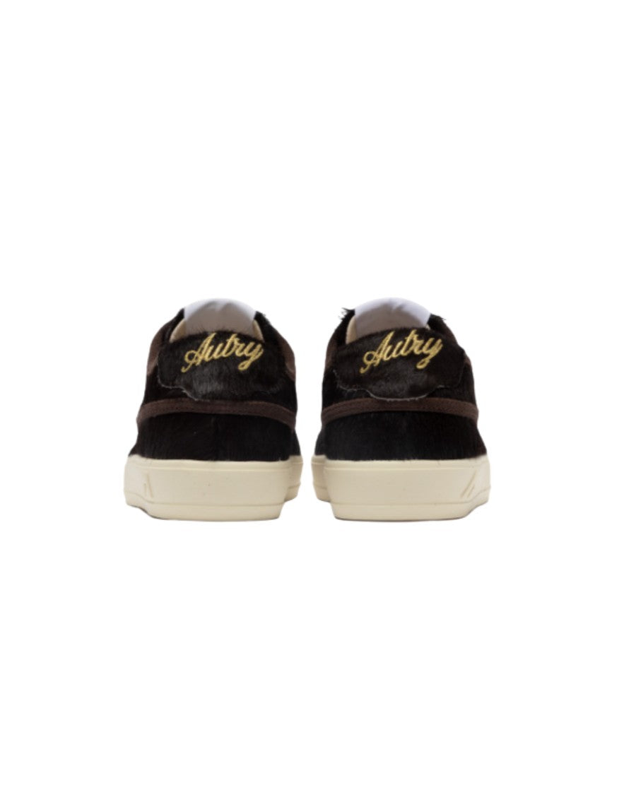 Autry Pony Hair Leather Low-Top Sneakers