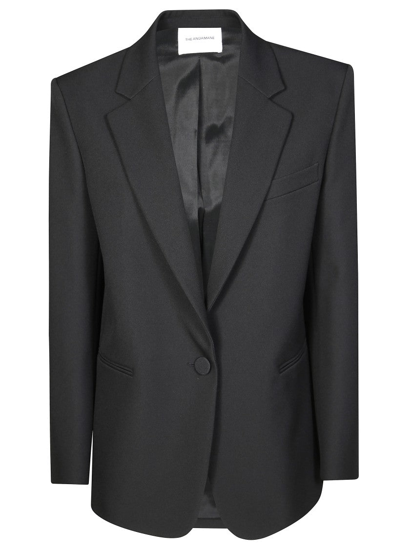 The Andamane Sophisticated Crepe Blazer With Classic Lapel