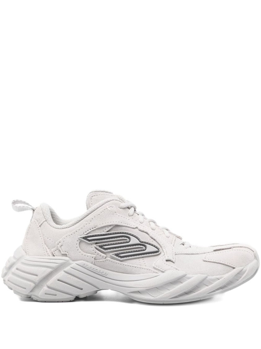 Balenciaga Light Grey Suede Calfskin Sneakers