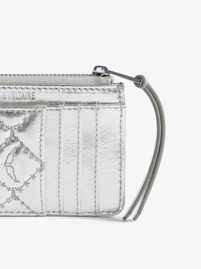 Zadig & Voltaire Zv Card Monogram Metal Card Holder