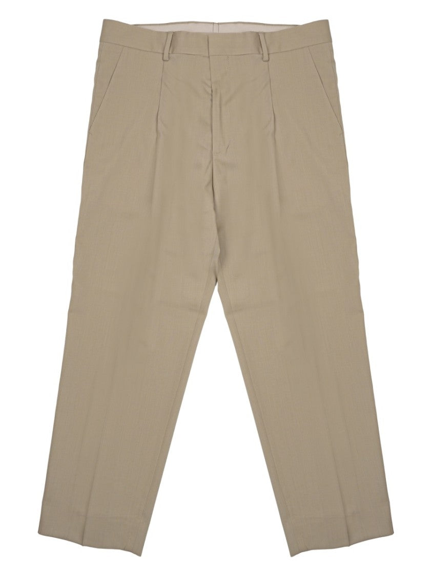 Costumein Vincent Virgin Wool Flat Front Trousers
