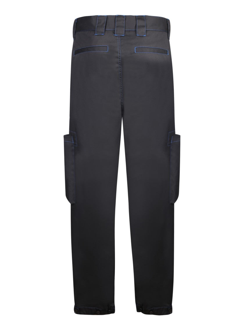 Msgm Tailored Black Trousers With Modern Design