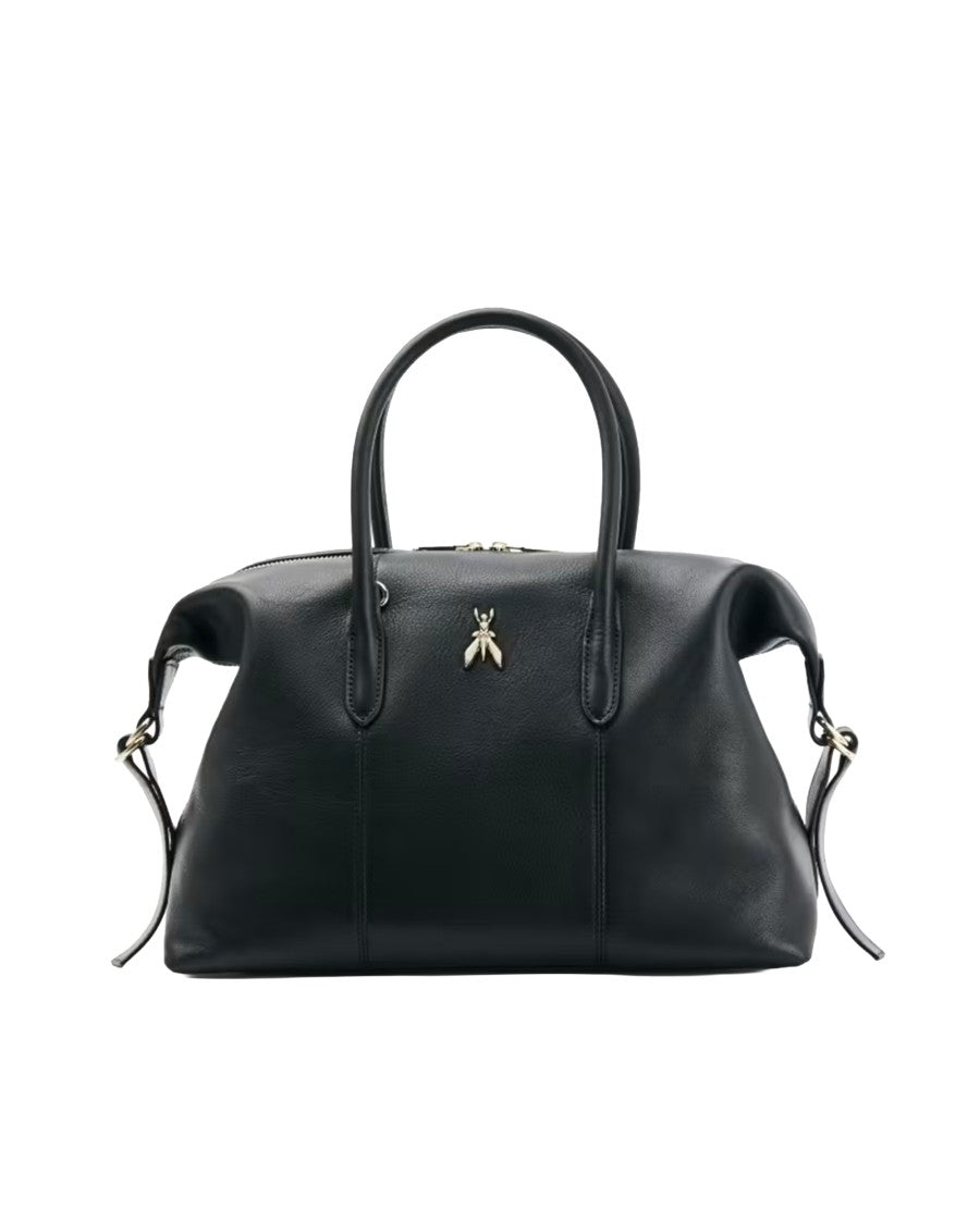 Patrizia Pepe Structured Smooth Leather Handbag