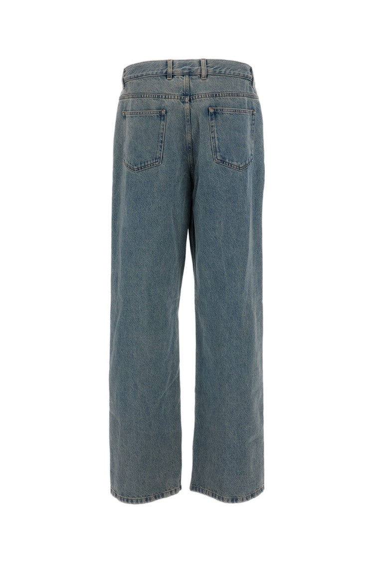 A.P.C. Light Blue Aaron High-Rise Wide-Leg Jeans