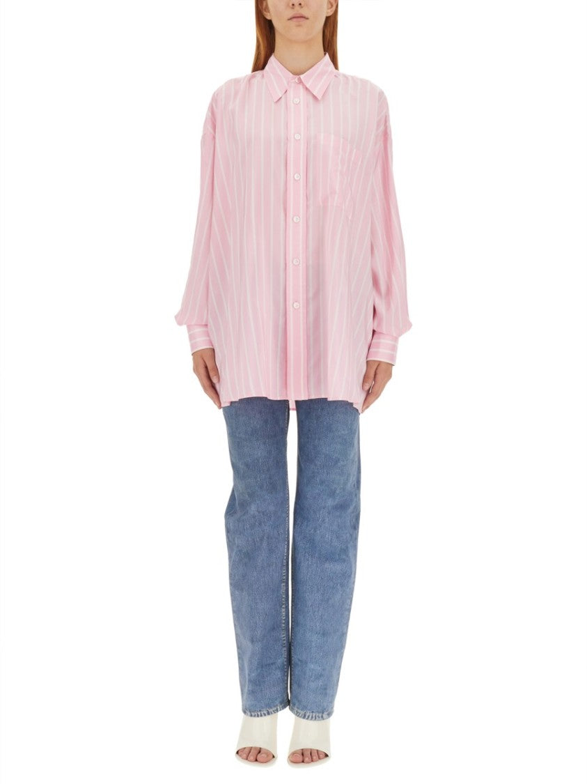 Bottega Veneta Regular Fit Silk Shirt With Refined Texture