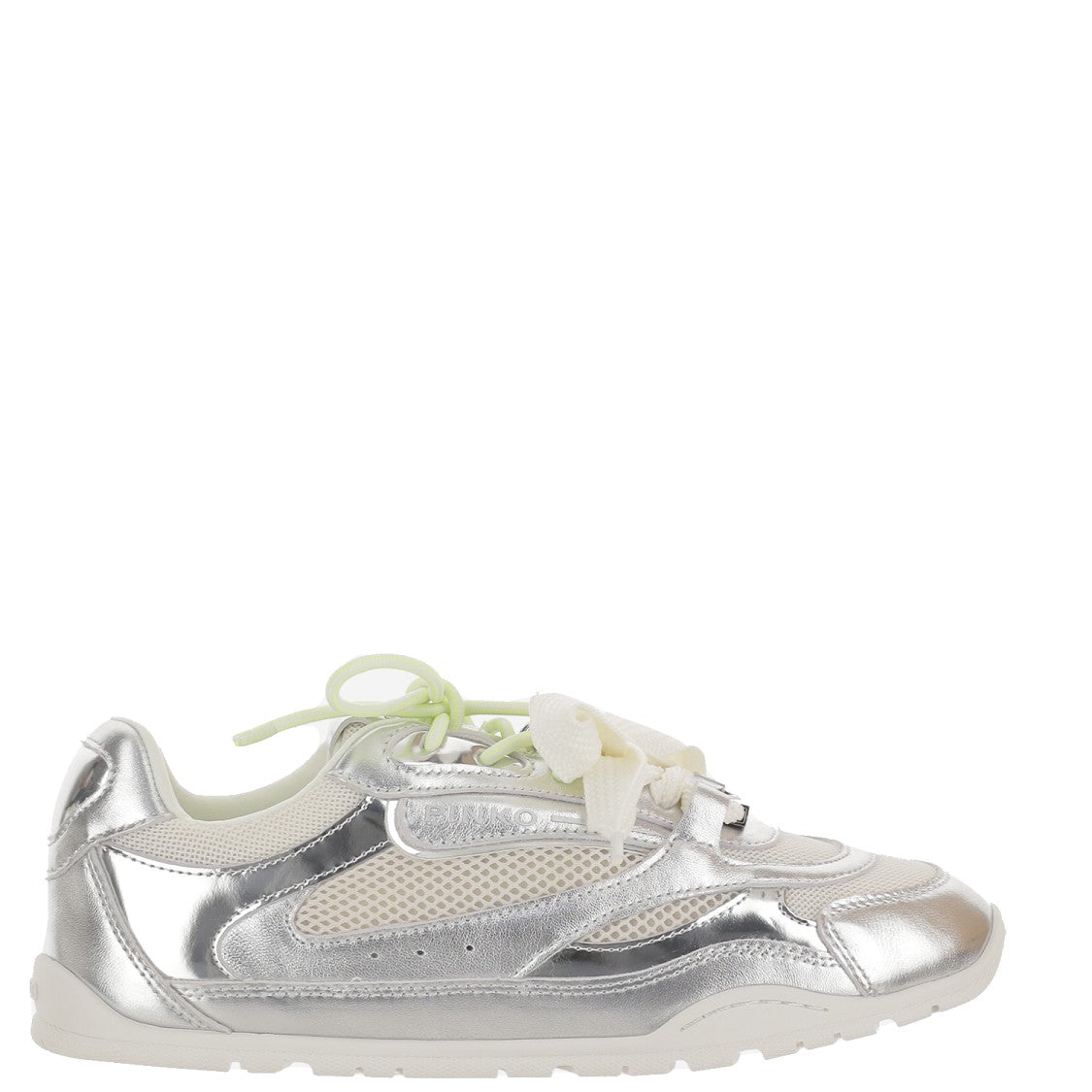 Pinko Metallic Leather Blend Sneakers