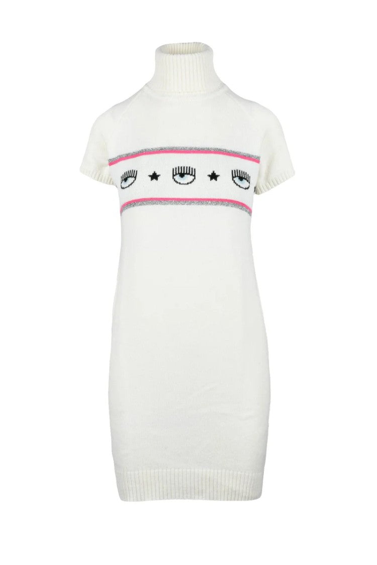Chiara Ferragni Knit Dress - White